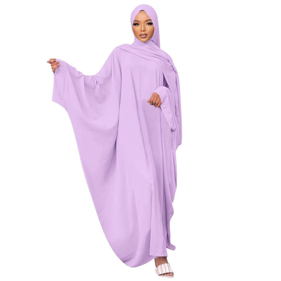 Muslim Dress for Women Pakistani Kaftan Abaya Robe + Hijab Arabic Islamic Prayer Clothes Dubai Outfits