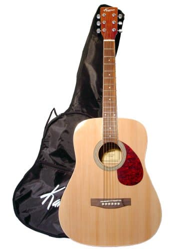 Kansas K-COLT Mini Deadnaught Travel Guitar, Natural