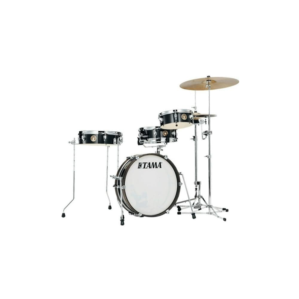 TAMAClub-Jam Pancake Drum Set 4 Pieces Hairline Black/Chrome Hardware