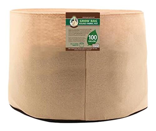 Gro Pro Premium Round Fabric Pot 100 Gallon, Tan