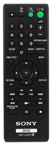 Remote Control for Sony DVP-SR170 DVD Player