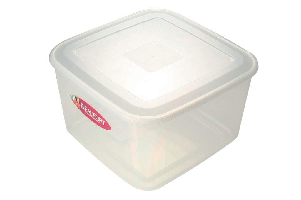 Beaufort 13 Litre New SQUARE FOOD & CAKE CONTAINER WITH CLEAR SOLID LID