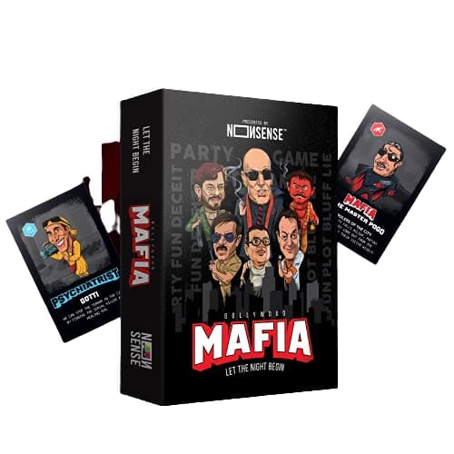 Nonsense Bollywood Mafia Card Game| Perfect Card Game For Teens & Adults| Maximum Thrill & Suspense| Perfect For Parties|Gatherings & Game Nights|Pack of 1