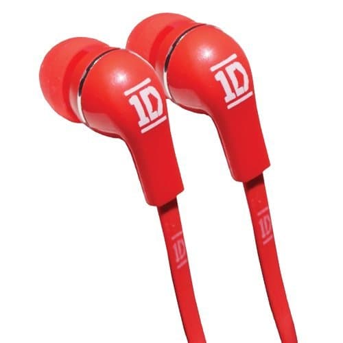 Jivo Technology One Direction In-Ear Headphones - Jellies/Red