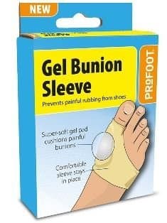 PROFOOTGel Bunion Sleeve Polymer Gel Technology Fast Relief Reduces Pressure Pack Of 1