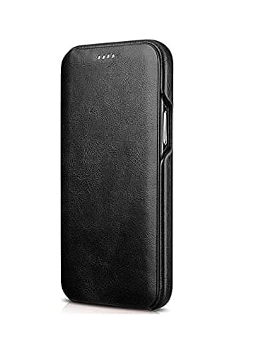 WHITBULL Royal Leather Magnetic Flip case for Apple iPhone 13 (6.1 Inch) Black