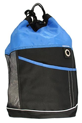 Xtitix Sport Vertical Drawstring Mesh Bodypack Backpack, Royal/Black
