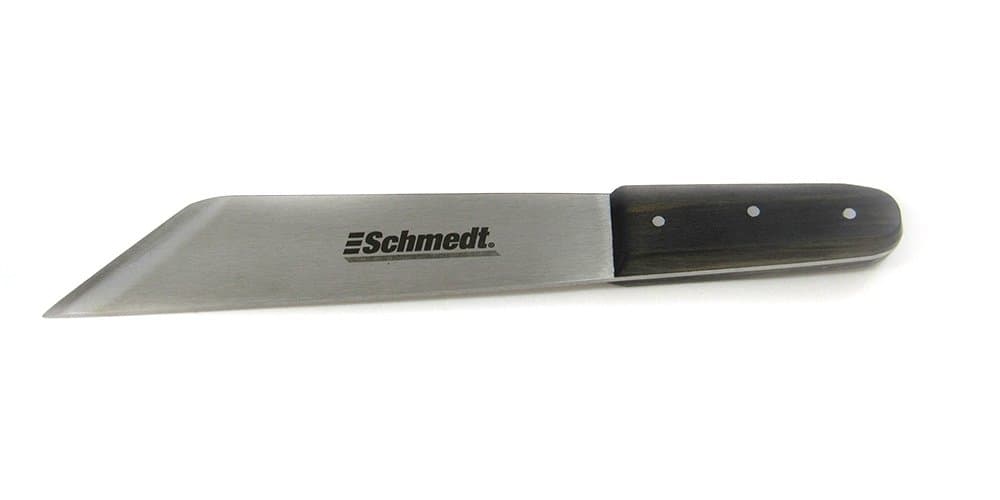 Schmedt German Leather-Paring Knife - Right Hand - Rigid Blade 21Cm