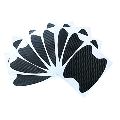 Rodway 8pcs Universal 3D Carbon Fiber Car Door Handle Paint Scratch Protector Sticker Auto Door Handle Scratch Cover…