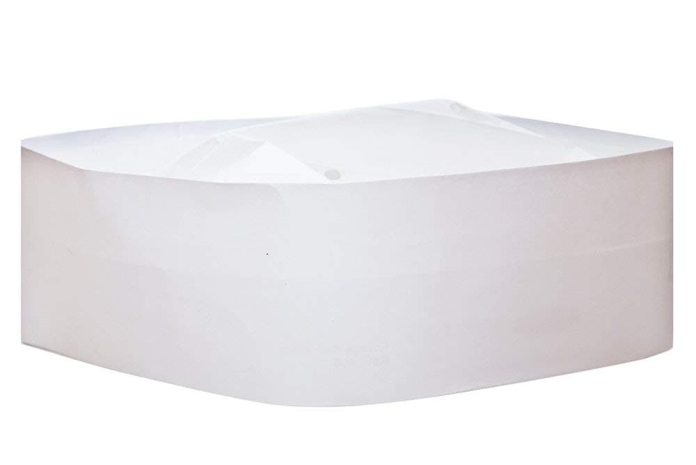 Plastico A255 Disposable Forage Hat, White (Pack of 100)