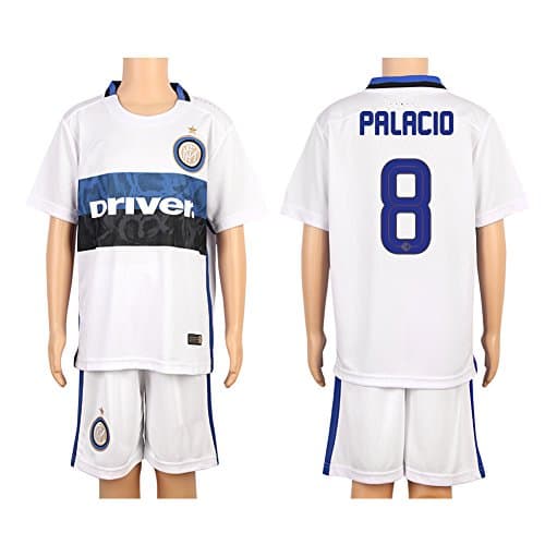 White #8 Away Kids Youth Football Soccer Jersey Kit Set (2015/16)