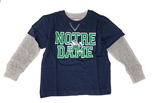 Genuine Stuff Boy's Notre Dame Fighting Irish Long Sleeve T Shirt 6-7