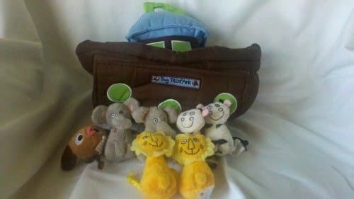 Avon Tiny Tillia Noah Ark Boat with 7 animals plush soft baby toddler
