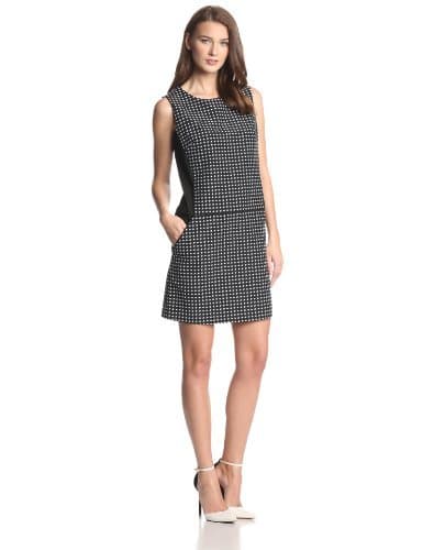 Women's Embroidered-Cross Panel Dress