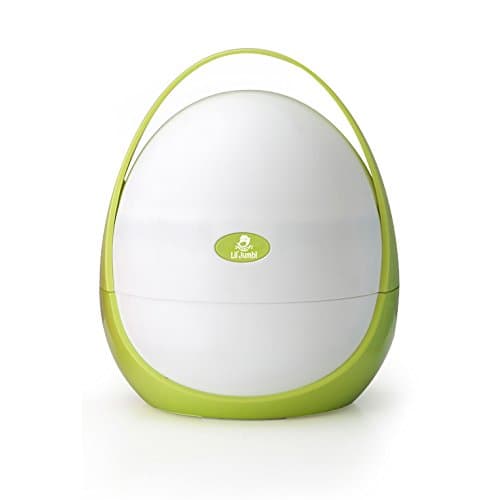 Lil' Jumbl Portable Toddler Travel Potty | Essential Storage Compartment (Green)