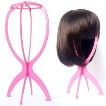 YUSHUO Beauty Wig Head Stand Holder Hair Display Tool Folding Stable Durable