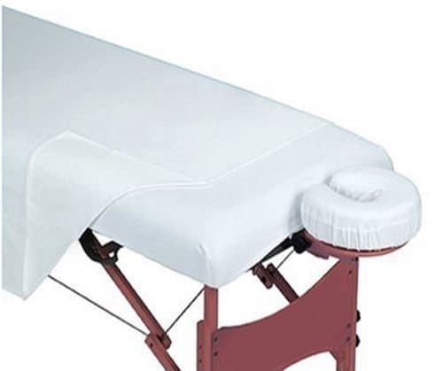 1 New White Massage Table Draw Sheet 54"x72" T130 Muslin Poly-Cotton