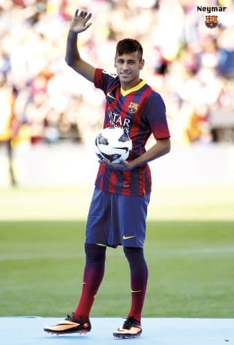 Neymar Brazilian Barcelona F.C. Football Soccer Wall Decoration Poster (#002)