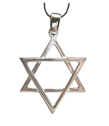 Jewish Religious Israel Star of David Pendant 925 Sterling Silver Stamped with Silver Plated Chain Thin and Light Pendant YA14