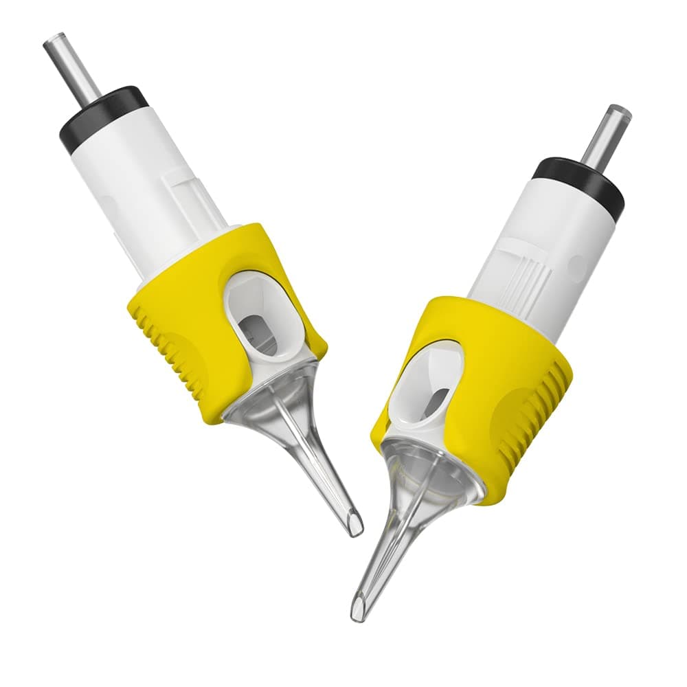 Hawink 3RL Tattoo Needles Cartridge #10 Bugpin 3 Round Liner X-Taper 16PCS with Membrane Professional Disposable Finger Ledge Cartridges EN05S-FG-16-1003RL