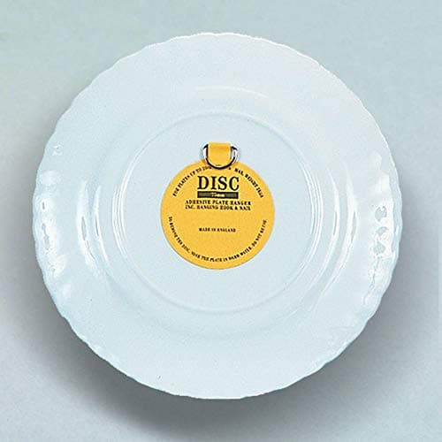 Adhesive Disc Wall Plate Hanger for Items with 8" Diameter (Item #DS03PX) - 2 Pack