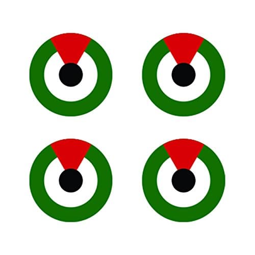 4X - 1.5" United Arab Emirates Air Force Roundel Sticker Die Cut Decal FA Vinyl