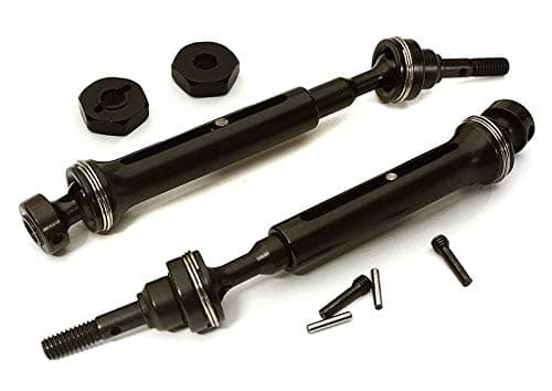 Integy RC Model Hop-ups C28421 Steel Telescopic Universal Drive Shaft Set (2) for 1/16 Traxxas E-Revo