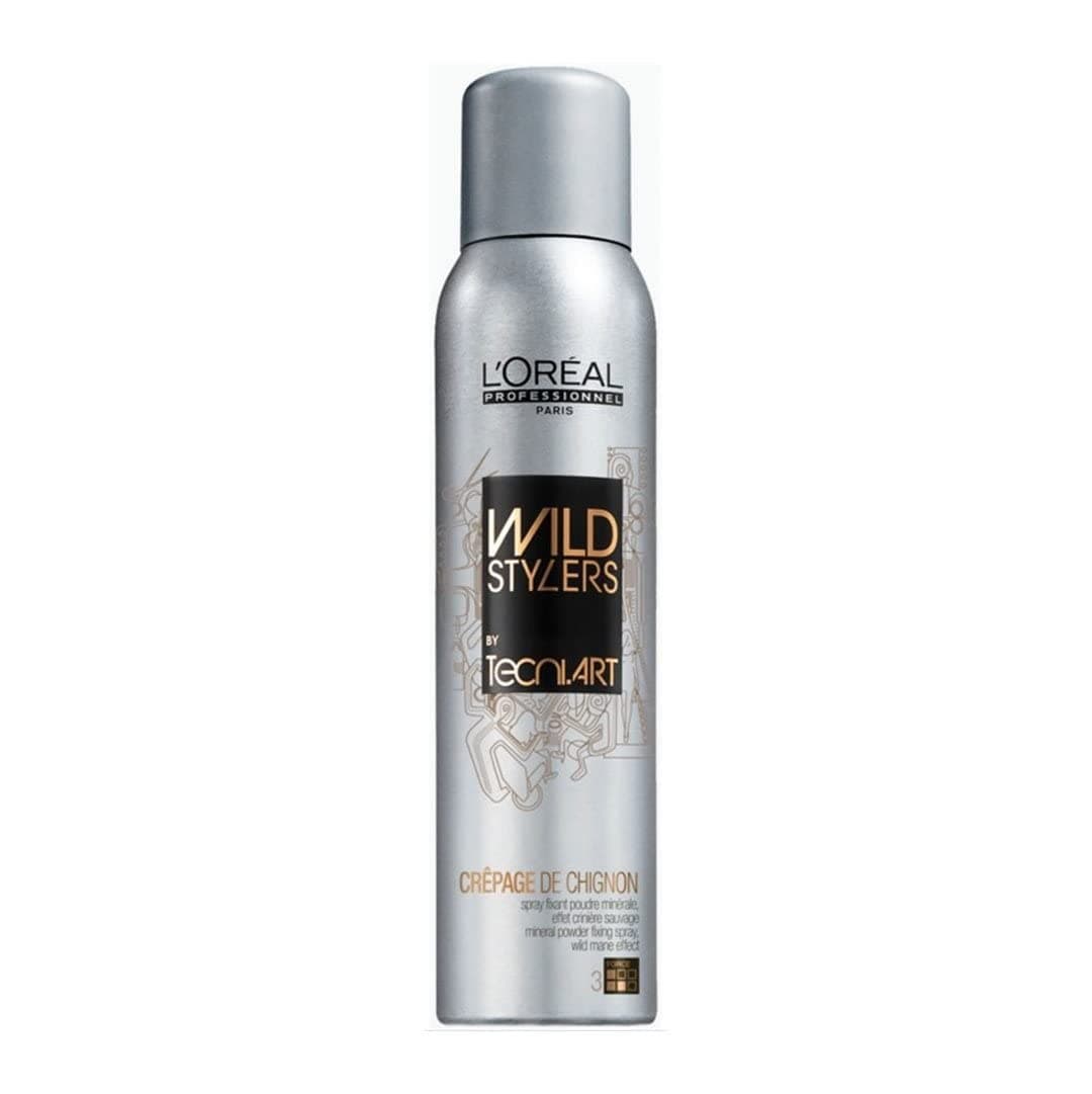 L'Oreal Professionnel WILD STYLERS Crêpage de Chignon mineral powder fixing hair spray 200ml tecni art