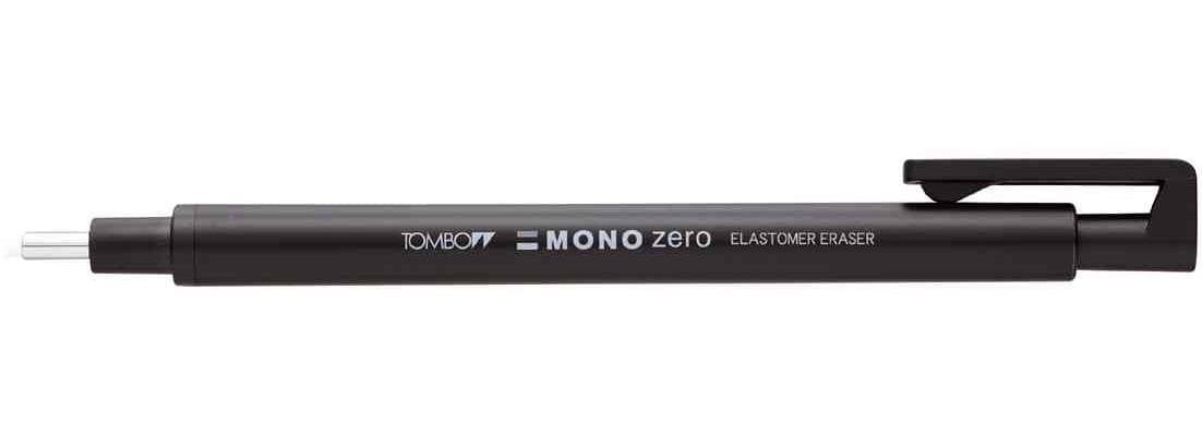 Tombow Eraser Mono, Zero Round, 23mm, Black