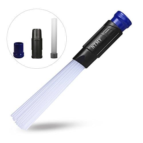 Dust Brush Cleaner, NTMY Dust Dirt Remover Universal Vacuum Attachment Cleaning Tools with 1.25''/1.37'' (32/35mm) Inner Diameter Interface Hose, Strong Suction