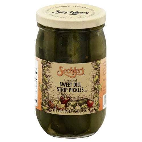 Sechler's Pickle Candied Sweet Dill Strip - 16 OZ (Pack of 2)
