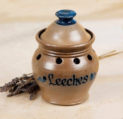 Salt Glazed Leeches Jar
