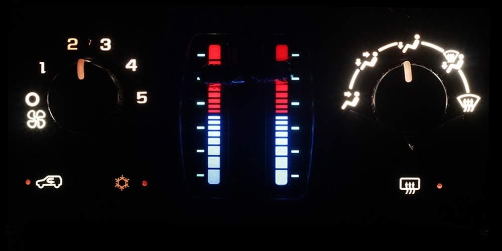 HERCOO White LED Lights Bulbs of AC Climate Heater Control Compatible with Chevy 03-06 Silverado Avalanche Tahoe Suburban, 05-09 Trail Blazer, GMC 03-06 Sierra Yukon XL, 05-09 Envoy XL XUV