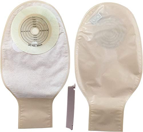 Stoma Soft One Piece Drainable Ostomy Colostomy Ileostomy Pouch 60mm Cut Size Reusable Disposable (Bolsas de Colostomia) (3 Box, 60 Pieces)