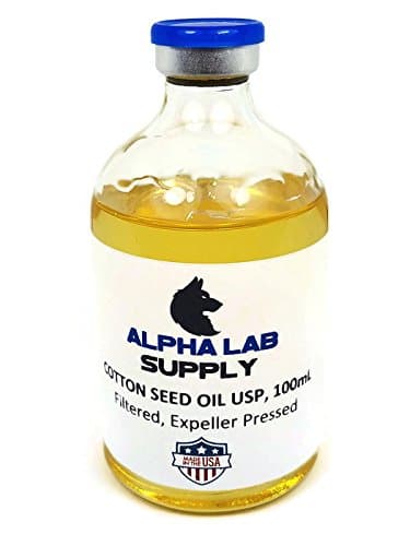 Cotton Seed Oil Sterile Filtered USP Grade, 100mL - 10 Pack (1,000mL Total)