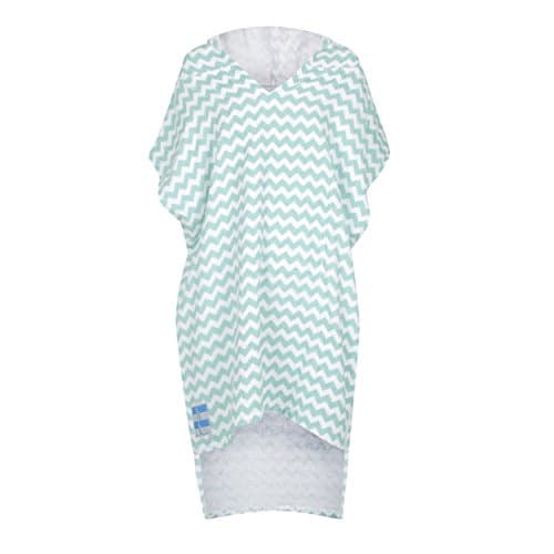 LOLL Green Adult Poncho Hooded Towel with Pockets | Beach Towel | Coverup | Swimwear