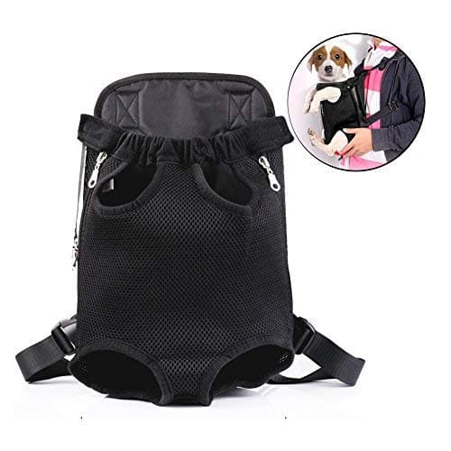 Bello Luna Legs Out Front Dog Carrier, Adjustable Pet Shoulder Backpack Carrier for Walking Hiking Bike and Motorcycle