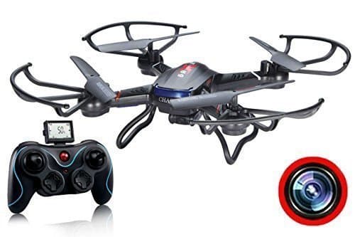 RC Quadcopter Drone with HD Video Camera RTF 4CH 2.4GHz 6-Gyro Headless System (A Key Back) Remote Control Quadcopters Drones (Color May Vary)