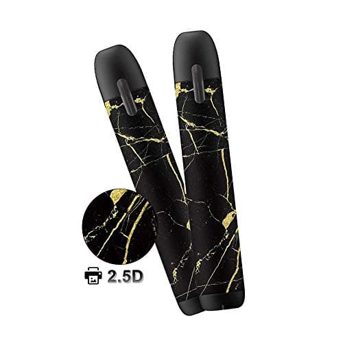 xJazxin 2 Pack Myblu Skin Decal for Pax blu 2.5D Technology Ultra Thin Marble Protective Sticker for Myblu Wraps Cases (Golden Marble)