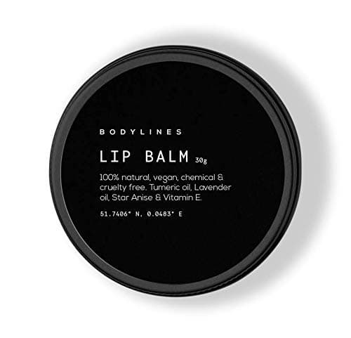 Intense Lip Repair 100% Natural Organic Vegan Lip Balm, Avocado Oil, Coconut Oil, Shea Butter & Turmeric. Infused with Vitamin E & Tea Tree. Ultra Hydrating & Moisturising. 30g