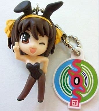 nintdndo Melancholy of Suzumiya Haruhi Pvc Figure Swing Keychain~Haruhi Bunny