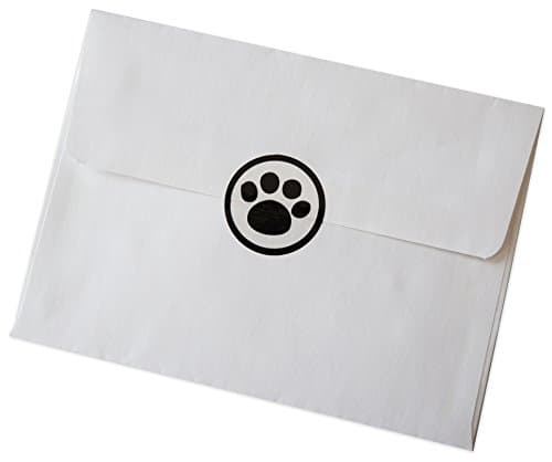 42 Clear Paw Print Seals
