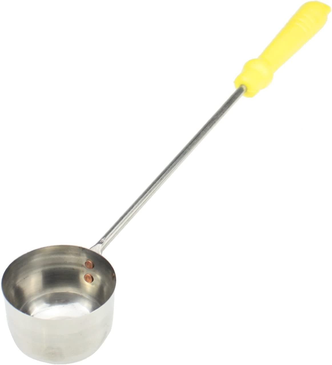 Stainless Steel Ladle - Long Handle Serving Soup, Gravy, Sauces, Oil, Tea, Punch Ladle (Size 4: 7cm)