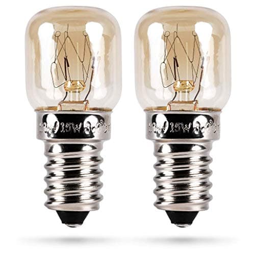 HEITECH Oven Light Bulb 15 W E14 Heat Resistant up to 300 Degrees for Ovens, Grills, Microwaves with T22 Capsule, 75 Lumens & 2600 K