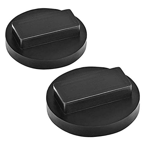 Universal Jack Pad for BMW and Mini Slotted Rubber Jack Pad Frame Rail Protector Jack Black (2 pcs)