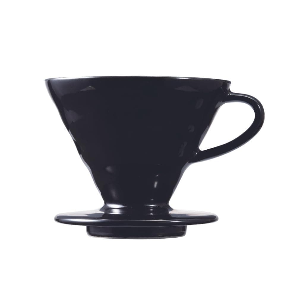 HARIO Dripper Black V60 Transparent Dripper 02, [粕谷 Model] KDC – 02 – B