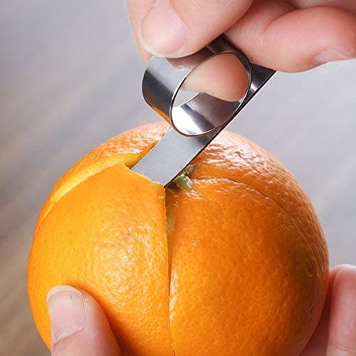 Longay Stainless Steel Orange Peeler Remover Slicer Cutter Lemon Citrus Parer Tools
