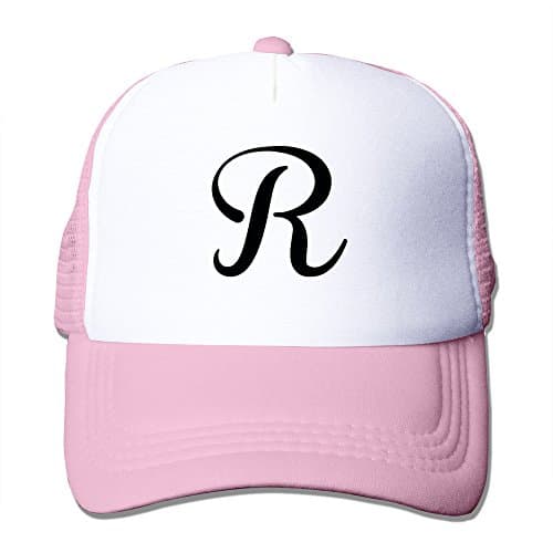 MZONE Casual Mesh Cap Hat Letter R Logo Sun Caps Hat Black