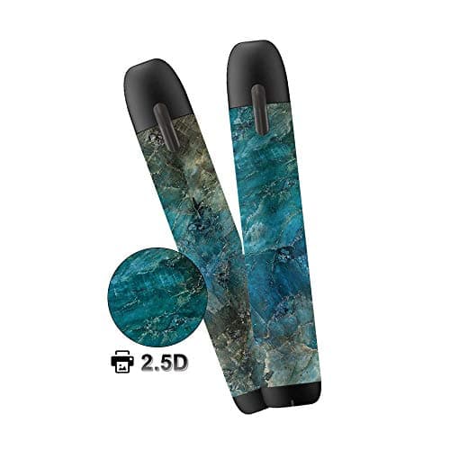 xJazxin 2 Pack Myblu Skin Decal for Pax blu 2.5D Technology Ultra Thin Marble Protective Sticker for Myblu Wraps Cases (Marble Green)