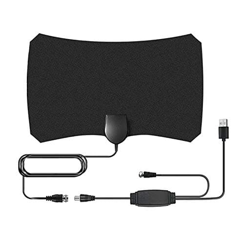 New HD Digital HDTV Indoor TV Antenna For TV Fox VHF UHF ATSC DVB Signal Receiver Black Color (Black)